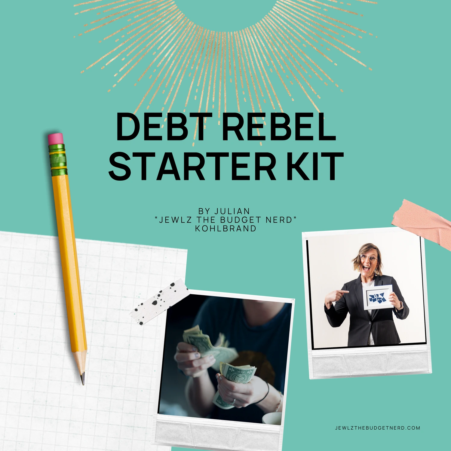 Simple zero-based budget worksheet designed for ADHD adults and busy families